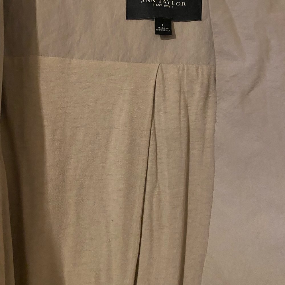 Taupe Asymmetrical trench coat - Picture 5 of 7